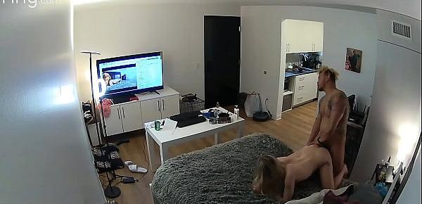  Hidden Camera catches cheating BLM Neighbor Fucking My Teen Wife in My own Bed